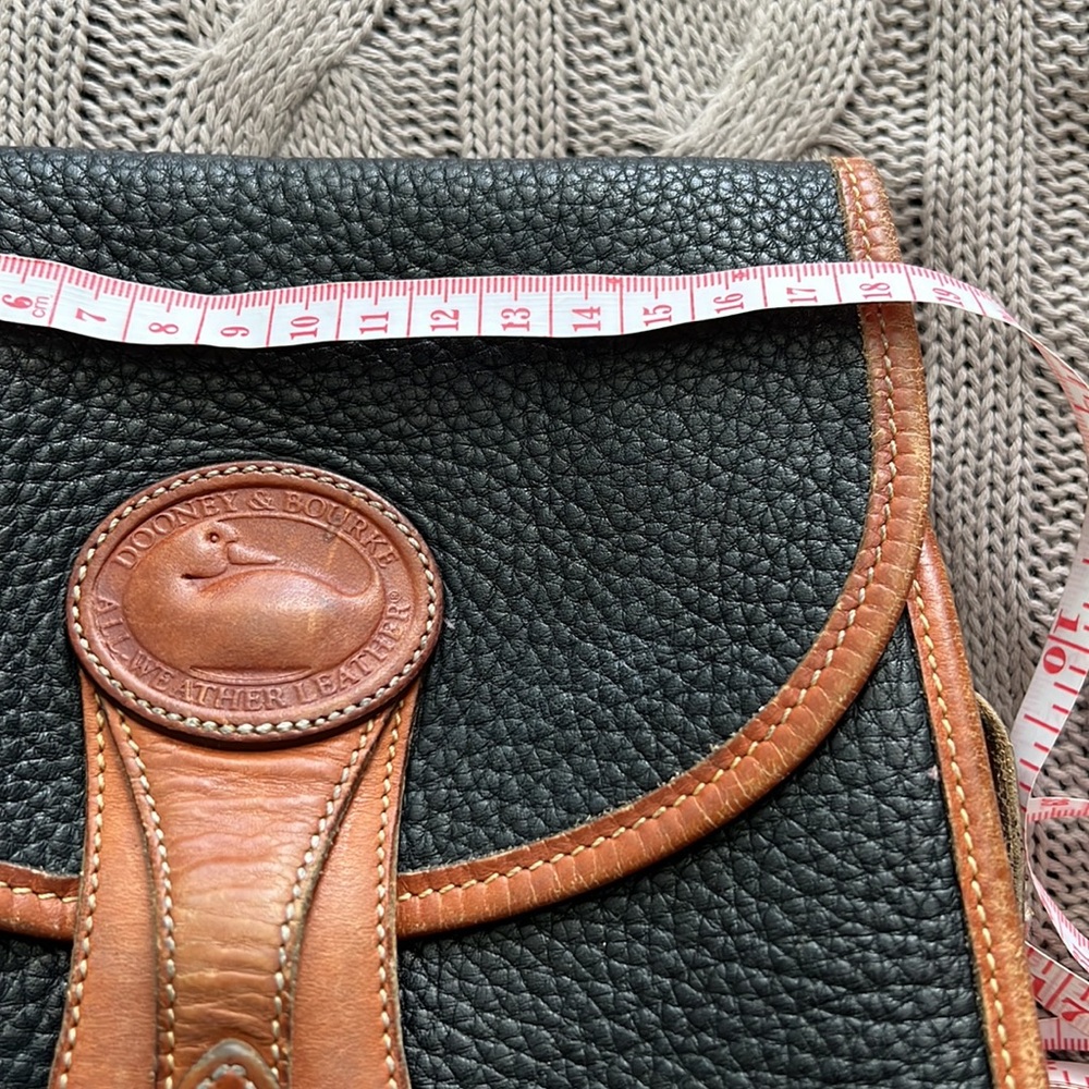 Dooney & Bourke Black and Brown Crossbody Bag with Gold Hardware - Picture 9 of 9